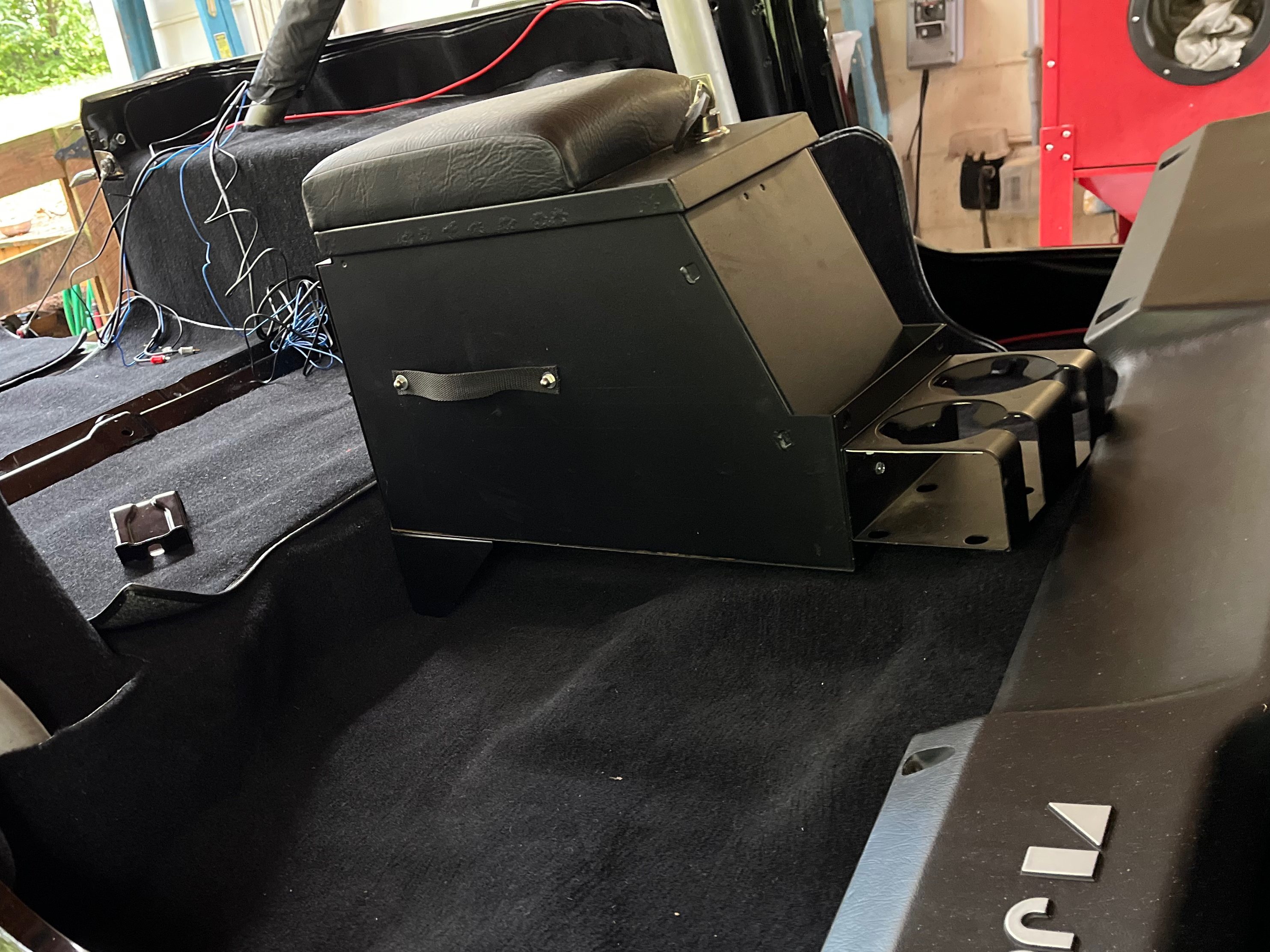 Adding the center console to the Chicken Creek Customs 84 Jeep CJ7